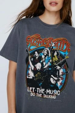 Aerosmith Graphic Oversized Tee