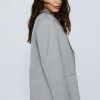 Premium Charcoal Melange Tailored Blazer