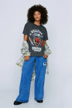 Stranger Things Hellfire Club Oversized T-Shirt