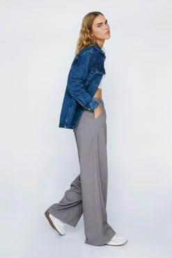 Wide Leg Suit Pants