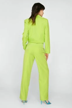 Premium Wide Leg Tailored Pants 18 Premium Wide Leg Tailored Pants -Nasty Gal Sales Store Sales womens chartreuse premium wide leg tailored pants 5