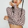 Checkerboard Cropped Top