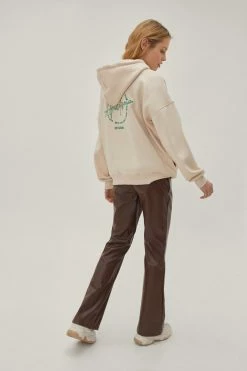 Faux Leather Fit And Flare Low Rise Pants 6 Faux Leather Fit And Flare Low Rise Pants -Nasty Gal Sales Store Sales womens chocolate faux leather fit and flare low rise pants 2