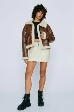 Petite Buckle Detail Aviator -Nasty Gal Sales Store Sales womens chocolate petite buckle detail aviator 3