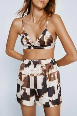 Alternative view of Recycled Cow 3pc Shirt Bralet & Short Pj Set