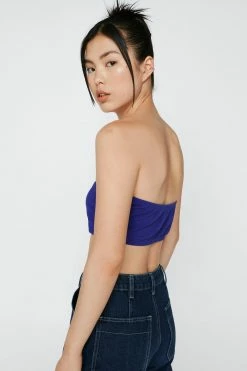 Bandeau Bralette Crop Top 12 Bandeau Bralette Crop Top -Nasty Gal Sales Store Sales womens cobalt bandeau bralette crop top 6