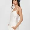 Satin Asymmetric Cowl Neck Cami Top