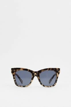 Alternative view of Chunky Leopard Cat Eye Sunglasses