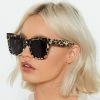 Chunky Leopard Cat Eye Sunglasses