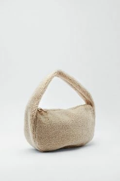 Alternative view of Faux Shearling Grab Bag