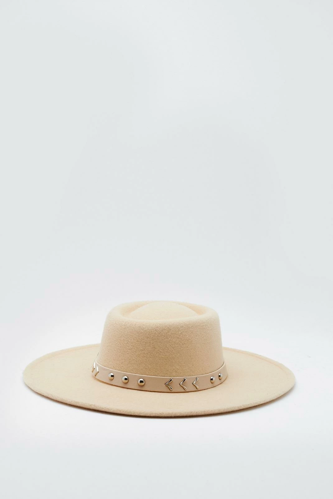Studded Trim Fedora Hat 5 Studded Trim Fedora Hat - Image 5
