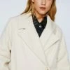 Wool Blend Oversized Duster Coat