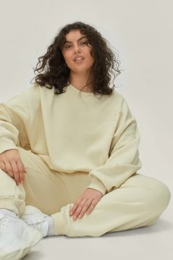 Plus Size Active Society Embroidered Sweatshirt 13 Plus Size Active Society Embroidered Sweatshirt -Nasty Gal Sales Store Sales womens ecru plus size active society embroidered sweatshirt 3