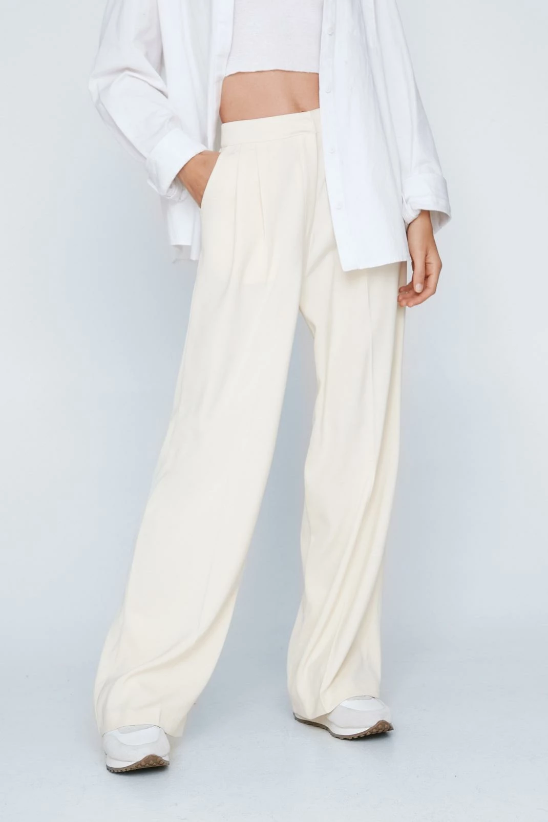 Tailored High Waisted Wide Leg Pants 2 Tailored High Waisted Wide Leg Pants - Image 2