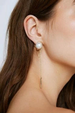 Chunky Pearl Drop Earrings