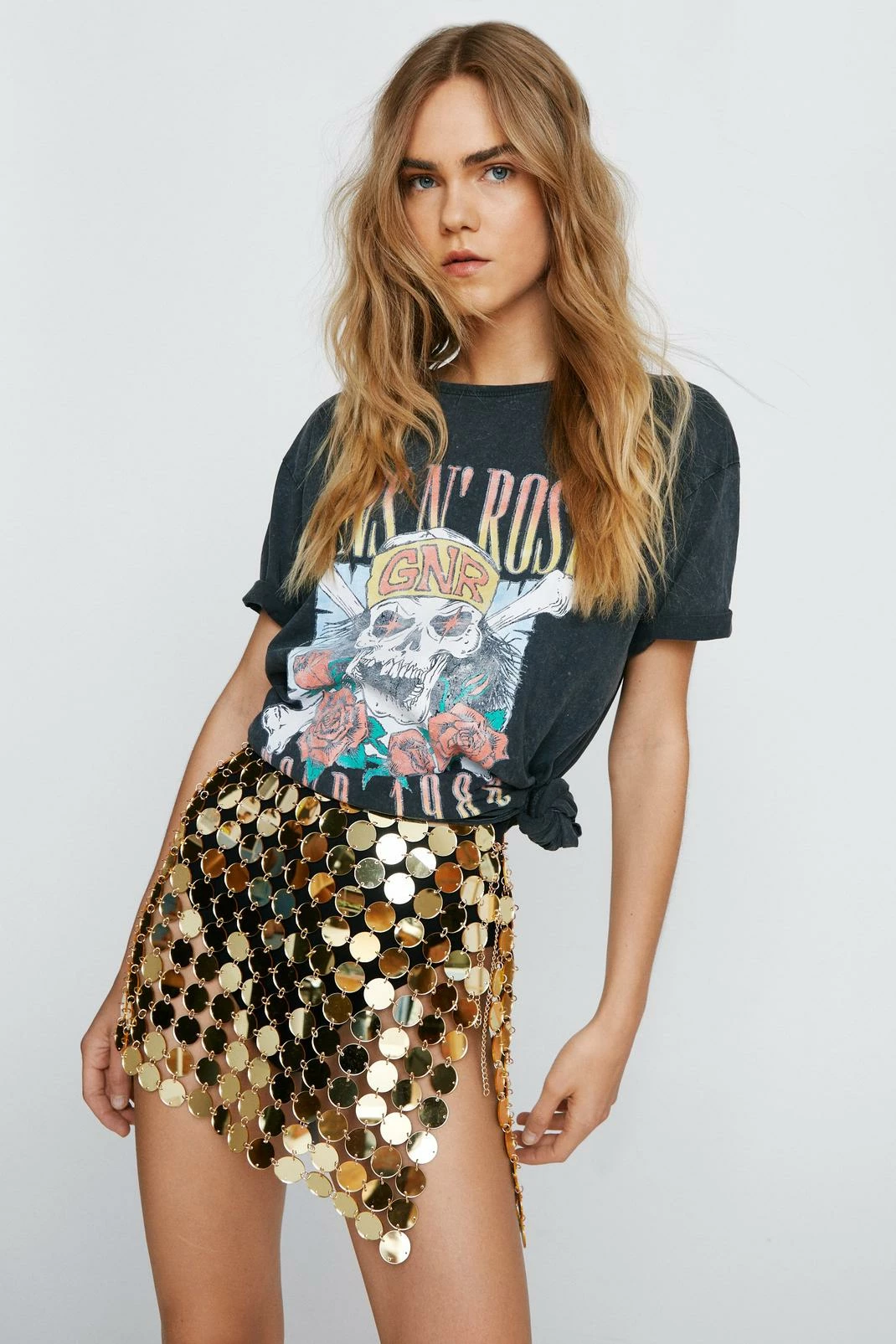 Disc Chainmail Sequin Mini Skirt 5 Disc Chainmail Sequin Mini Skirt - Image 5