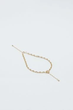 Jewel Drop Chain Link Necklace -Nasty Gal Sales Store Sales womens gold jewel drop chain link necklace 1