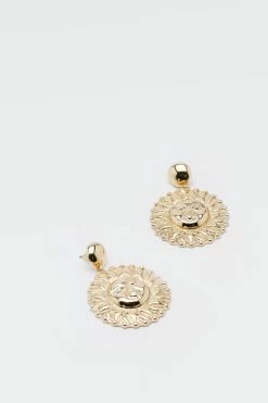 Alternative view of Sun Charm Drop Earrings