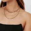 Triple Layered Chunky Chain Necklace