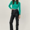 Exposed Seam Cropped Long Sleeve Top