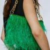 Feather Chain Strap Bag