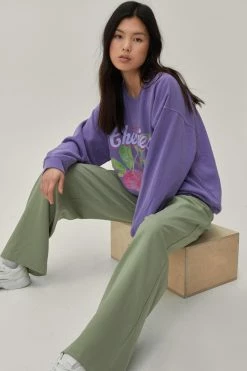 Pleat Front Super Wide Leg Pants -Nasty Gal Sales Store Sales womens green pleat front super wide leg pants 1