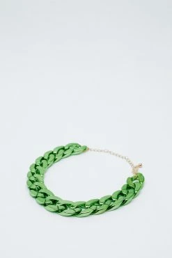 Alternative view of Recycled Metallic Chain Necklace