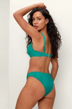 Recycled V Wire Tab Bikini Set -Nasty Gal Sales Store Sales womens green recycled v wire tab bikini set 2