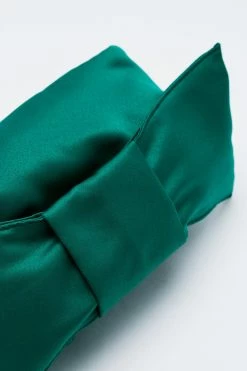 Sateen Bow Grab Bag -Nasty Gal Sales Store Sales womens green sateen bow grab bag 2