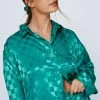Satin Checkerboard 3pc Pajama Pants Set