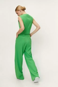 Tailored High Waisted Wide Leg Pants 23 Tailored High Waisted Wide Leg Pants -Nasty Gal Sales Store Sales womens green tailored high waisted wide leg pants 1