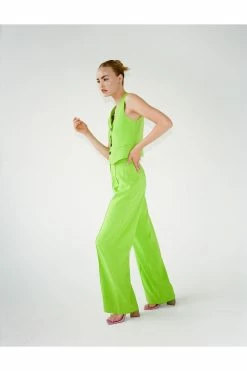 Twill Tailored Straight Leg Pants -Nasty Gal Sales Store Sales womens green twill tailored straight leg pants 3