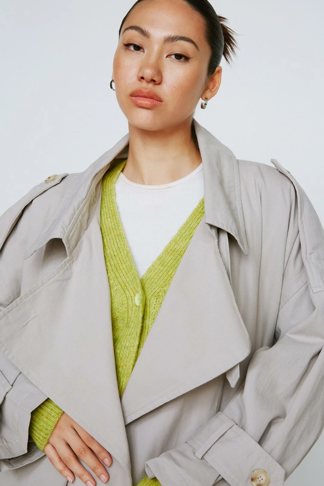 Belted Oversized Double Breasted Trench Coat 8 Belted Oversized Double Breasted Trench Coat - Image 8