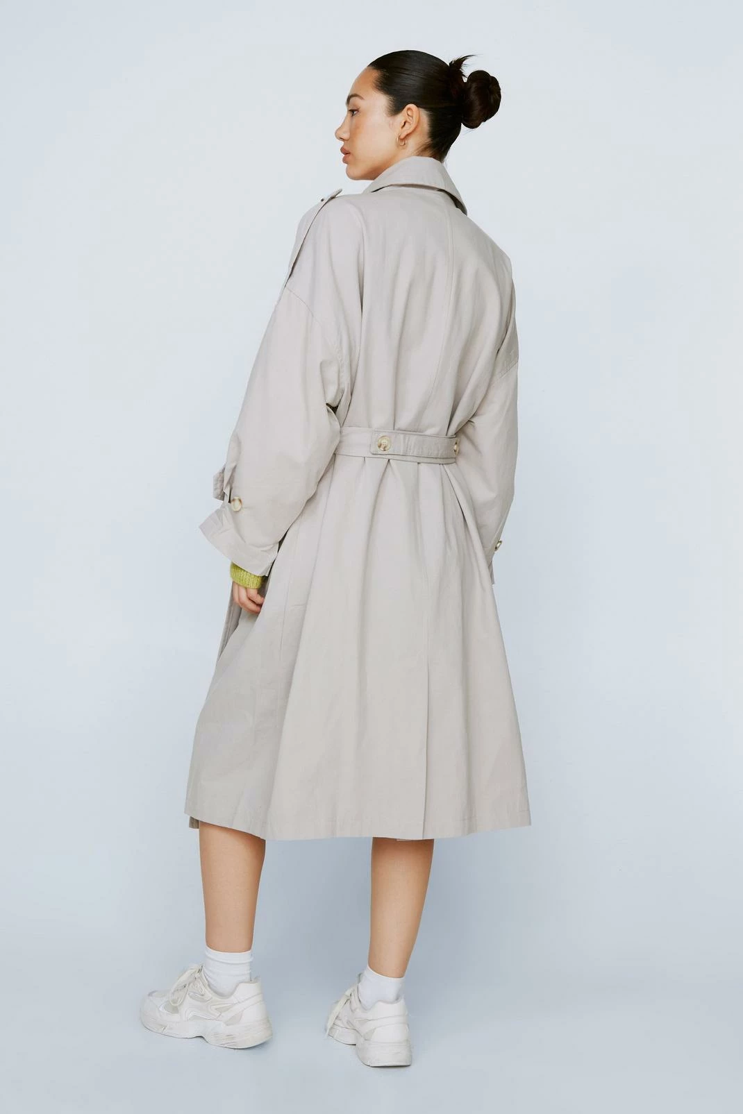 Belted Oversized Double Breasted Trench Coat 9 Belted Oversized Double Breasted Trench Coat - Image 9