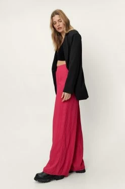 Pleated Wide Leg Pants