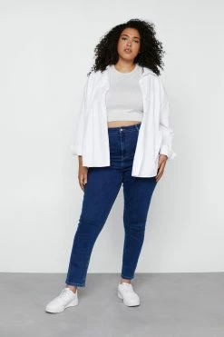 Plus Size Denim Skinny Jeans -Nasty Gal Sales Store Sales womens indigo plus size denim skinny jeans 1
