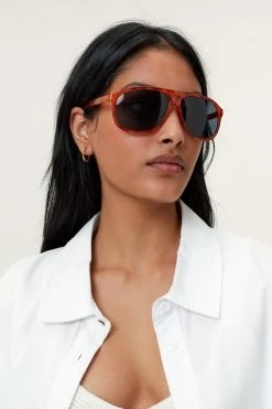 Light Tortoiseshell Rounded Sunglasses -Nasty Gal Sales Store Sales womens light20tan light tortoiseshell rounded sunglasses 3