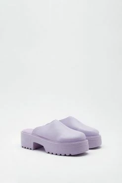 Closed Toe Cleated Clog Mules -Nasty Gal Sales Store Sales womens lilac closed toe cleated clog mules 2