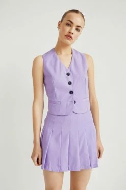 High Waisted Pleated Mini Tennis Skirt 13 High Waisted Pleated Mini Tennis Skirt -Nasty Gal Sales Store Sales womens lilac high waisted pleated mini tennis skirt