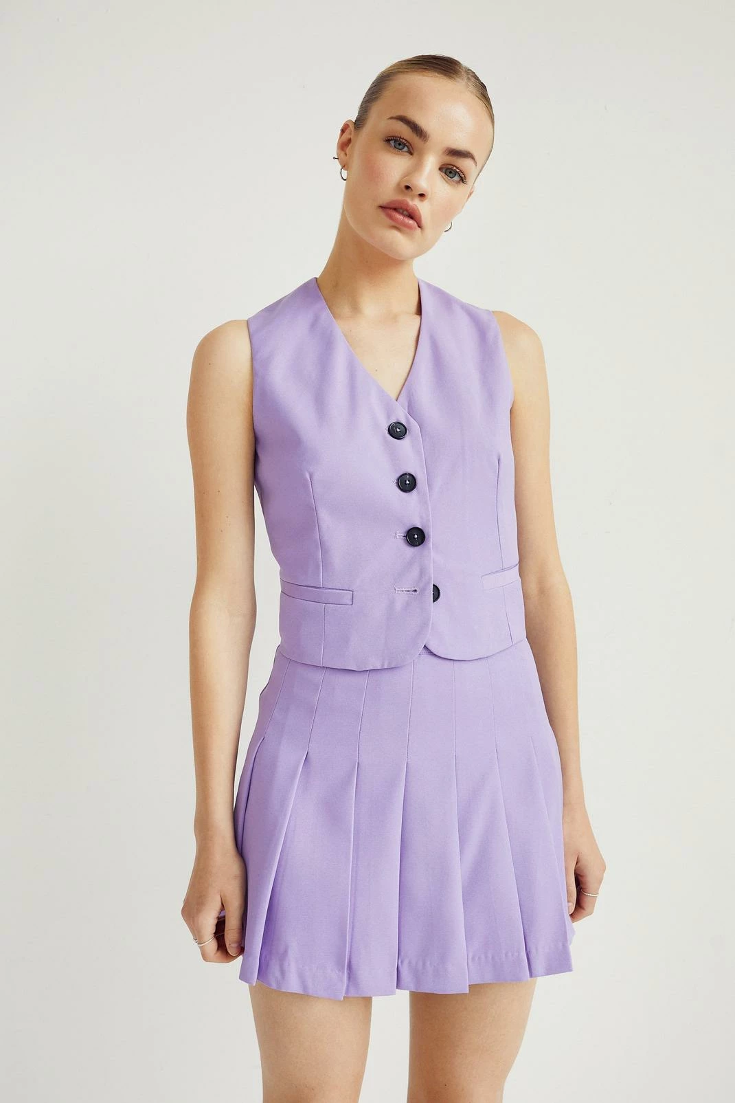 High Waisted Pleated Mini Tennis Skirt 4 High Waisted Pleated Mini Tennis Skirt - Image 4