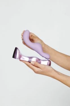 Metallic Rechargeable Seated Vibrator 10 Metallic Rechargeable Seated Vibrator -Nasty Gal Sales Store Sales womens lilac metallic rechargeable seated vibrator