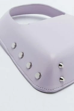 Structured Rectangle Chunky Handle Grab Bag -Nasty Gal Sales Store Sales womens lilac structured rectangle chunky handle grab bag 2