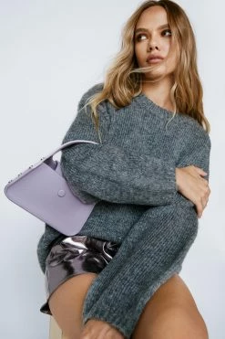 Structured Rectangle Chunky Handle Grab Bag