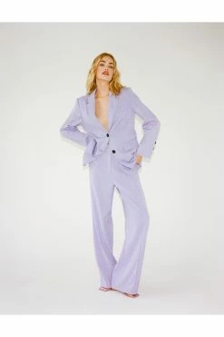 Twill Tailored Straight Leg Pants -Nasty Gal Sales Store Sales womens lilac twill tailored straight leg pants