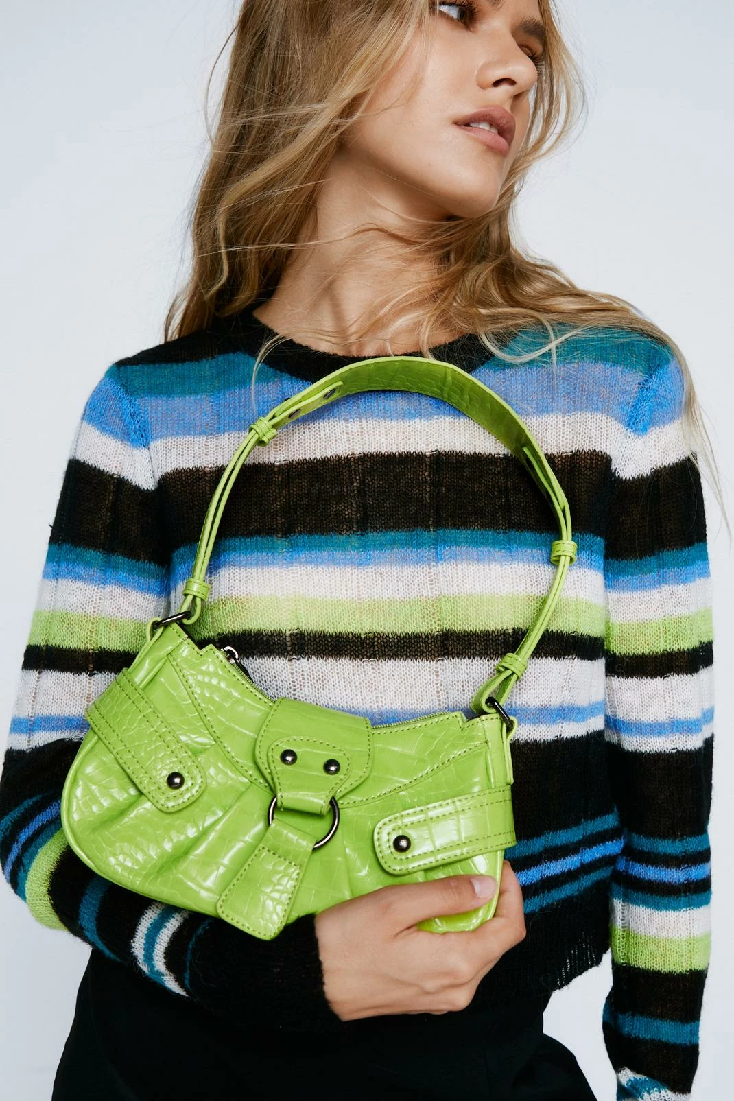 Croc Buckle Mini Shoulder Bag 1 Croc Buckle Mini Shoulder Bag