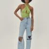 Petite Halterneck Satin Cami Top