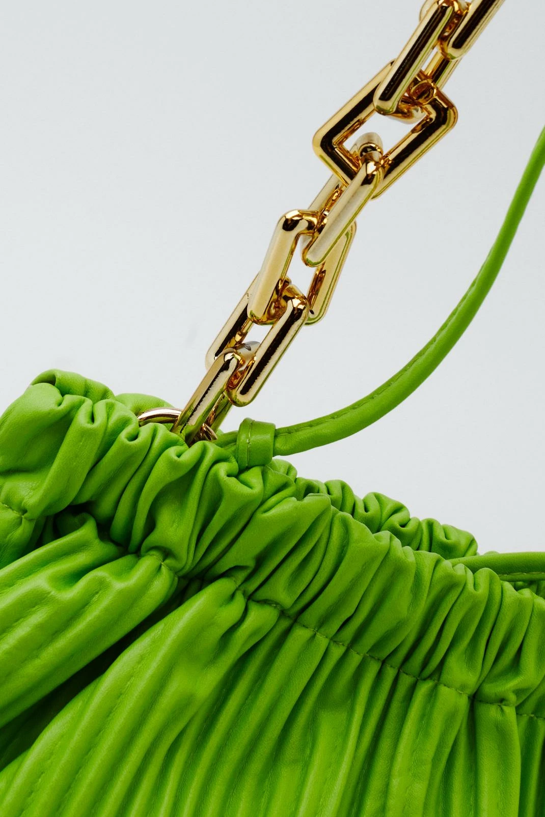 Ribbed Ruched Chain Strap Bag 6 Ribbed Ruched Chain Strap Bag - Image 6