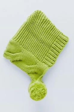 Slouch Knitted Oversized Pom Beanie -Nasty Gal Sales Store Sales womens lime slouch knitted oversized pom beanie 1 1