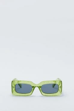 Alternative view of Square Glitter Frame Sunglasses