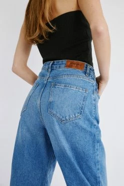 Organic Cotton Straight Leg Denim Jeans -Nasty Gal Sales Store Sales womens mid20blue organic cotton straight leg denim jeans 2